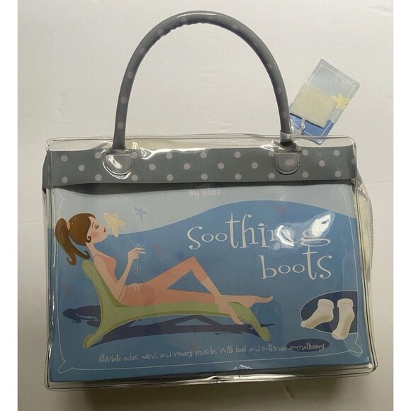My Bliss Soothing Spa Boots Aromatherapy Microwaveable White - Picture 4 of 9